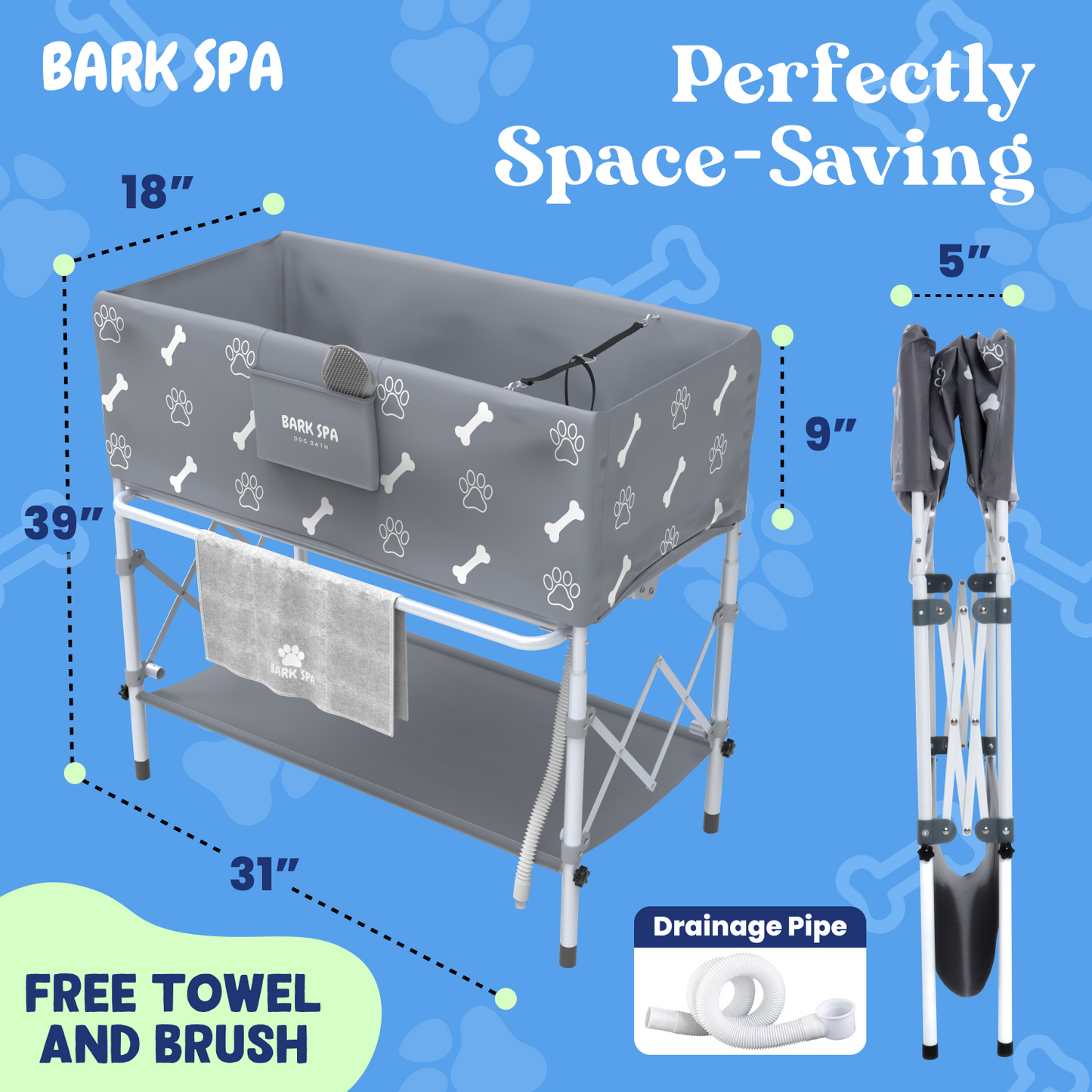 Bark Spa Oasis Bundle with FREE Brush and Towel